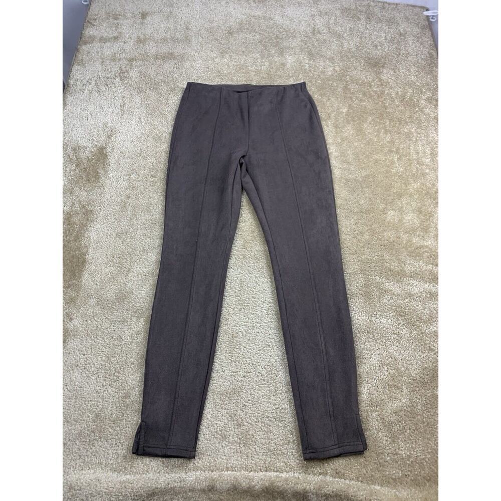 Anna & Ava Faux Suede Leggings Brown Taupe Women’s Medium Front Seam 799